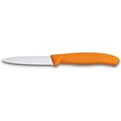 Victorinox - Cuchillo Swiss Classic dentado de 8 cm, naranja
