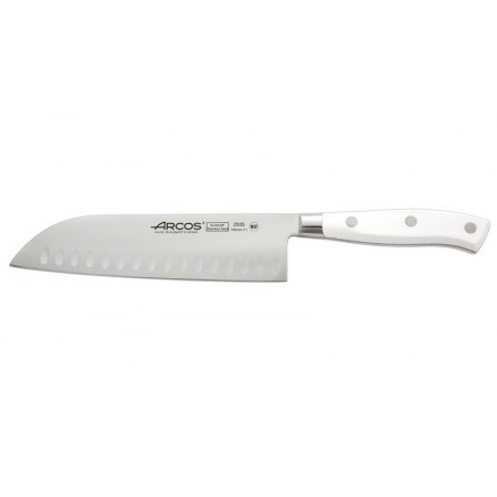 Arcos Riviera blanc - Cuchillo Santoku alveolado de 17 cm