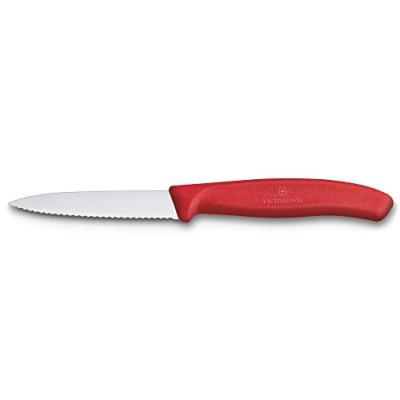 Victorinox - Cuchillo Swiss Classic dentado de 8 cm, rojo