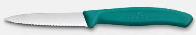 Victorinox - Cuchillo Swiss Classic dentado de 8 cm, verde