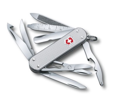 Victorinox - Navaja Minichamp Alox plata