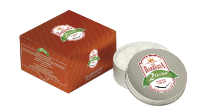 Omega - Crema de afeitar Via Barberia Herbae de 125 ml