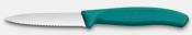 Victorinox - Cuchillo Swiss Classic dentado de 8 cm, verde