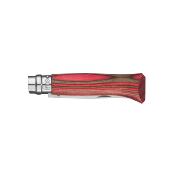 Opinel - Navaja nº 8 Abedul laminado rojo 002390