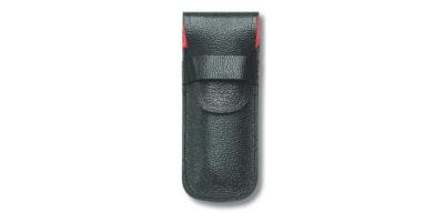 Victorinox - Funda de cuero negra