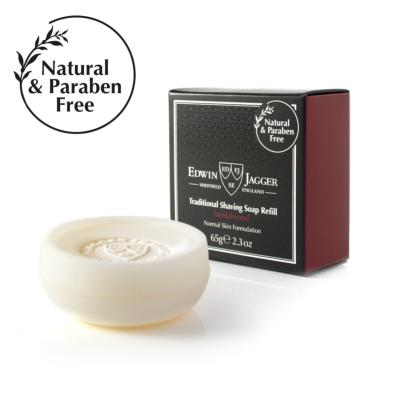 Edwin Jagger - Recambio de pastilla de jabón de afeitar de sándalo de 65 g