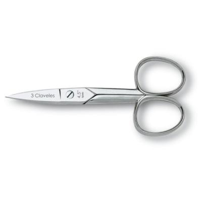 3 Claveles - Tijera de uñas recta de 4,5"