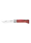 Opinel - Navaja nº 8 Abedul laminado rojo 002390